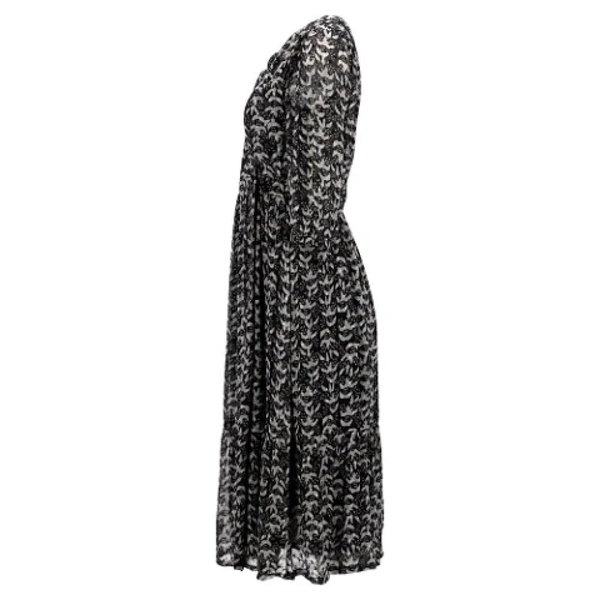 tixana midi dress in black viscose