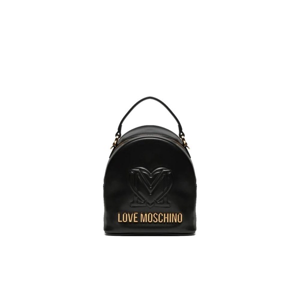 Black Backpack with Front Logo