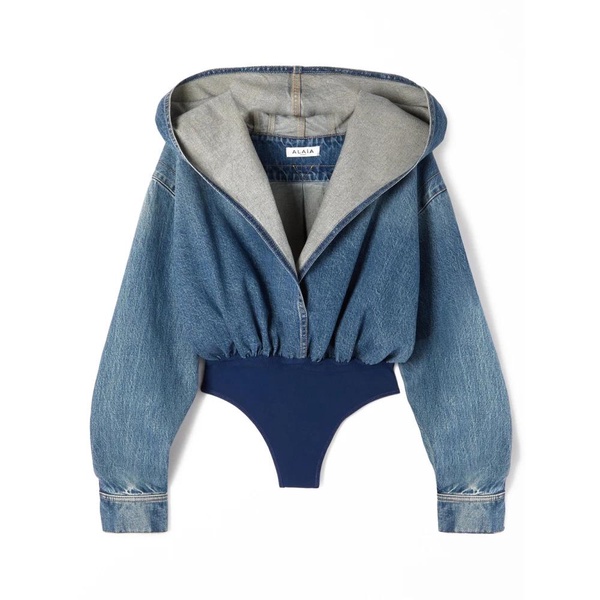 Denim Archetypes Hooded Bodysuit