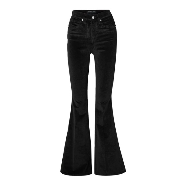 Black Velvet Bell Bottom Pants