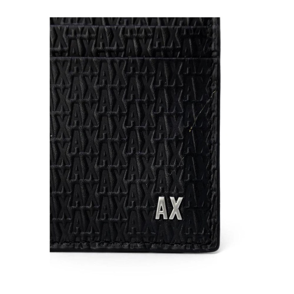 Black Leather Wallet with Inside Pocket