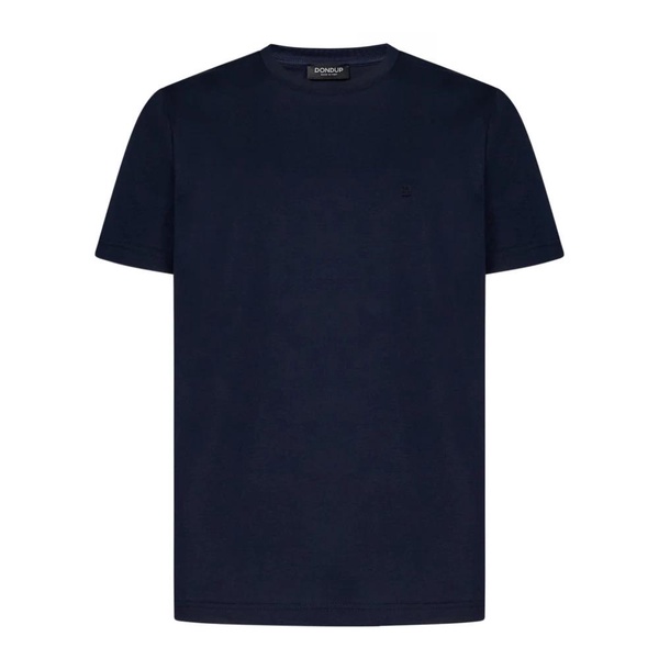 Blue Ribbed Crew Neck T-shirts and Polos