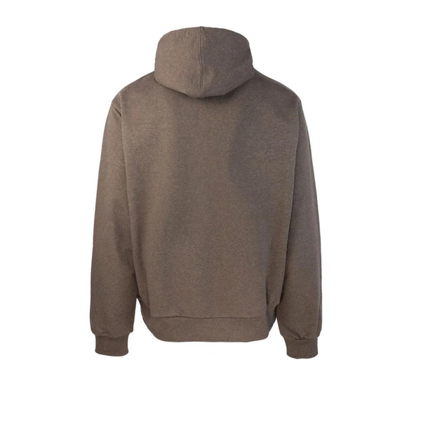 Brown Hoodie with Logo Details