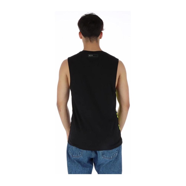 Black Print Sleeveless Undershirt