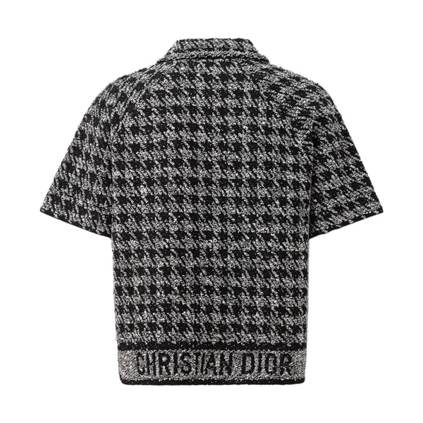 Short Sleeve Houndstooth Jacket