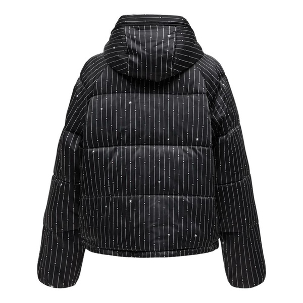 Black Striped Women's Coat