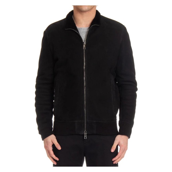 Italian Crafted Black Full Zip Jacket