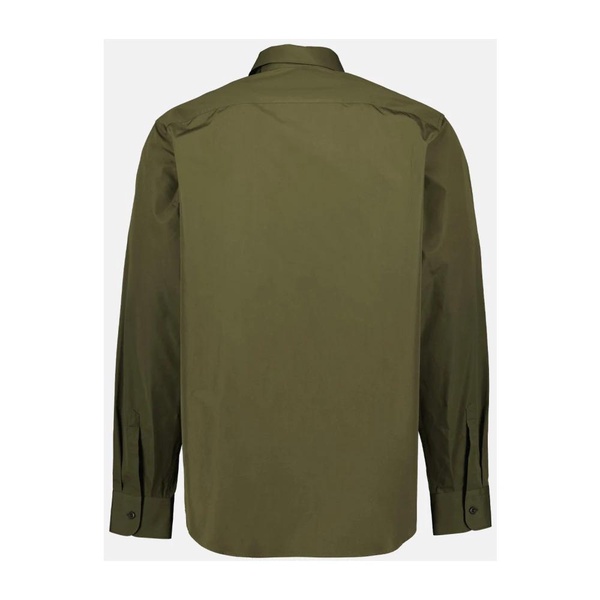 Prada Logo Plaque Long-Sleeved Shirt