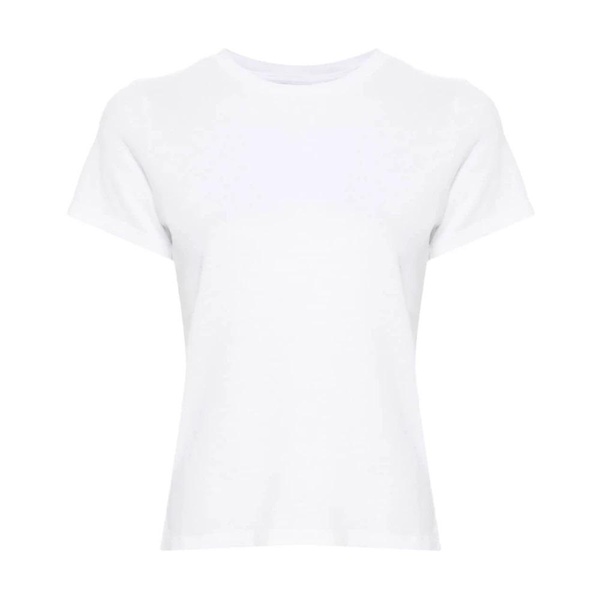 White Cotton Crew Neck T-Shirt