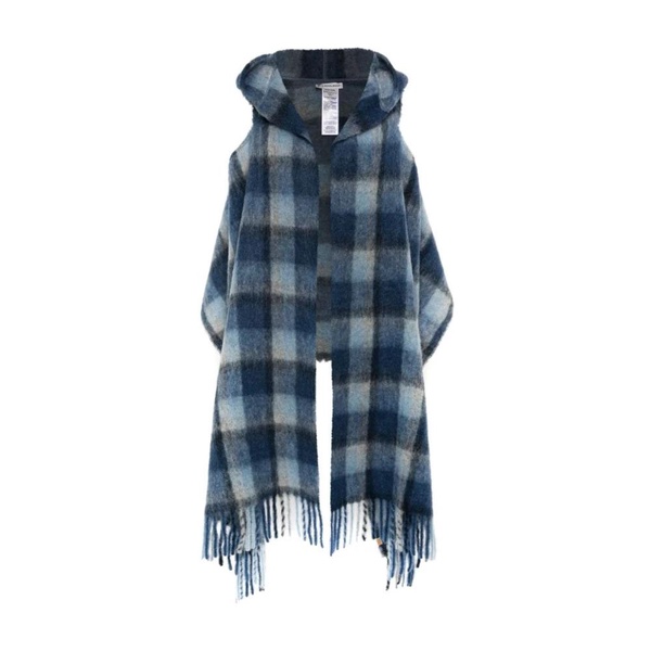 Check Pattern Hooded Scarf