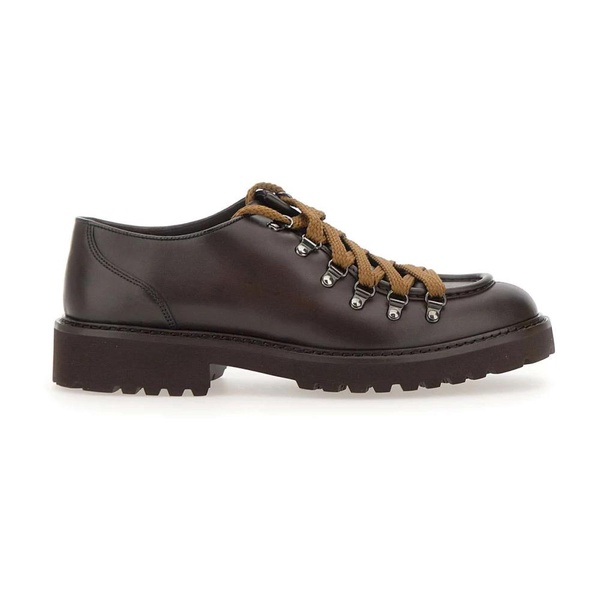 Brown Flat Laced Shoes for Men