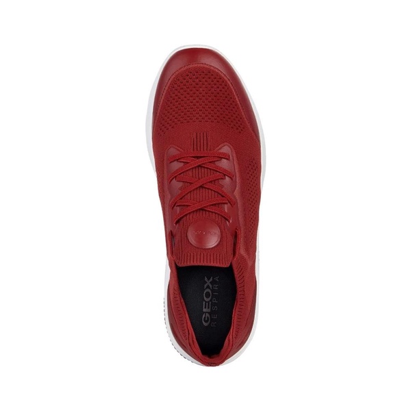 Red Casual Textile Sneakers for Men