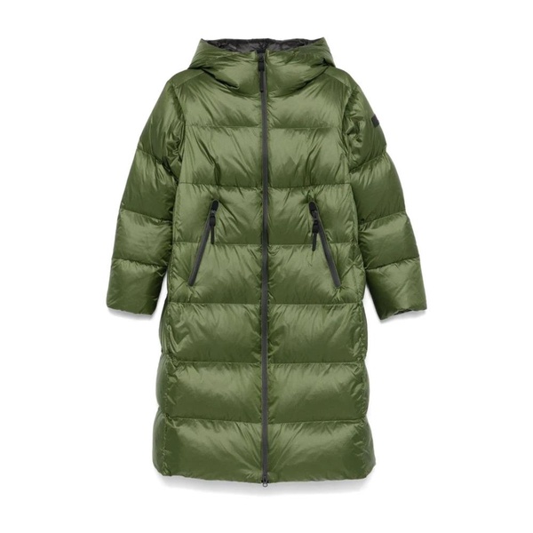 Green Padded Coat with Hood