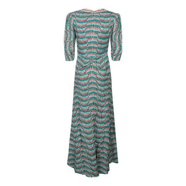 Amulet Wave Print Dress