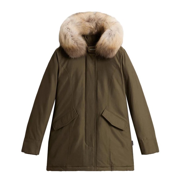 Dark Green Arctic Raccoon Parka