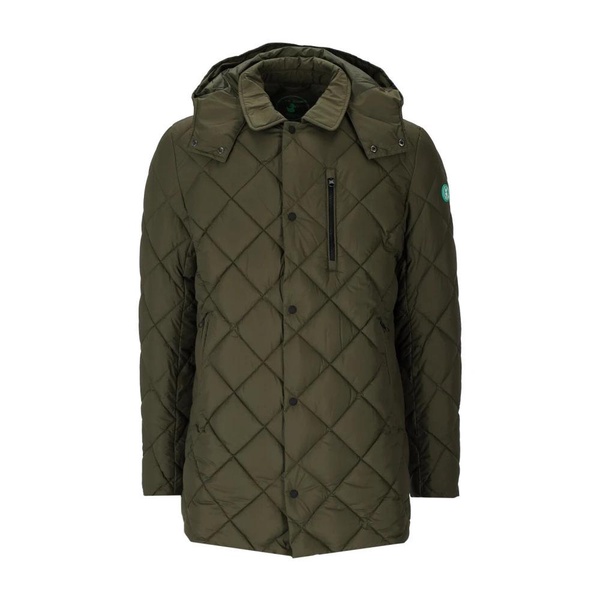 Green Ua Duck Uwe Hooded Padded Jacket