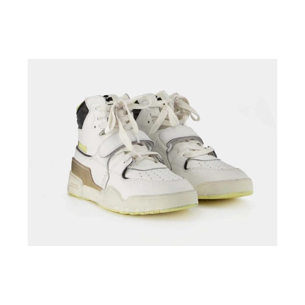 Vintage High-Top Sneakers - White Leather