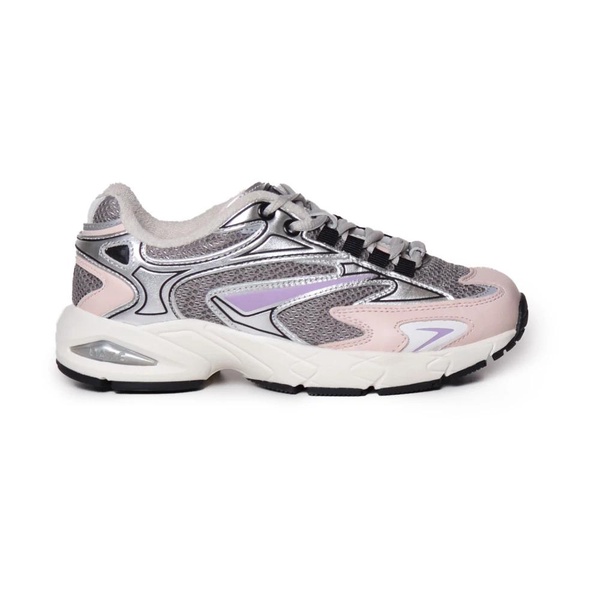 Mesh Rubber Sneakers Lilac Pink Grey