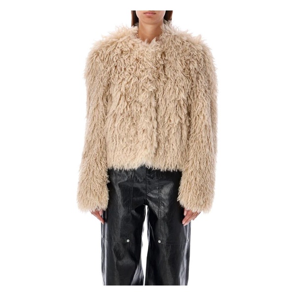 Eco Fur Jacket Outerwear Ecru