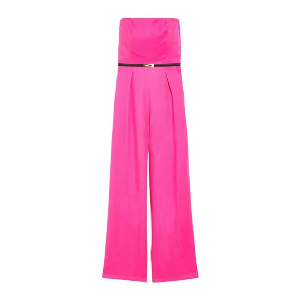 Max Mara Studio Strapless Belted Jumpsuit