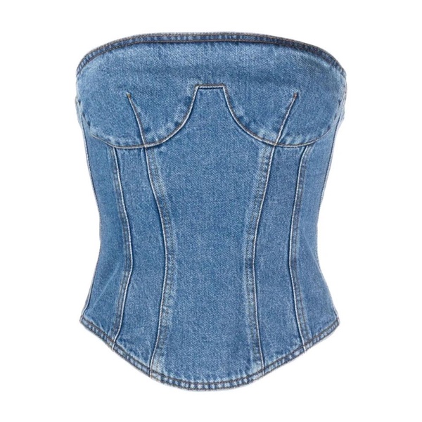 Denim Corset Top