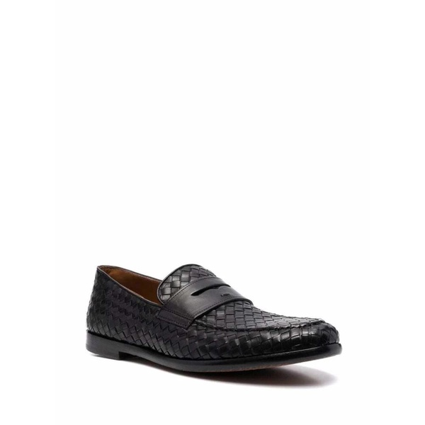 Penny Woven Leather Loafers