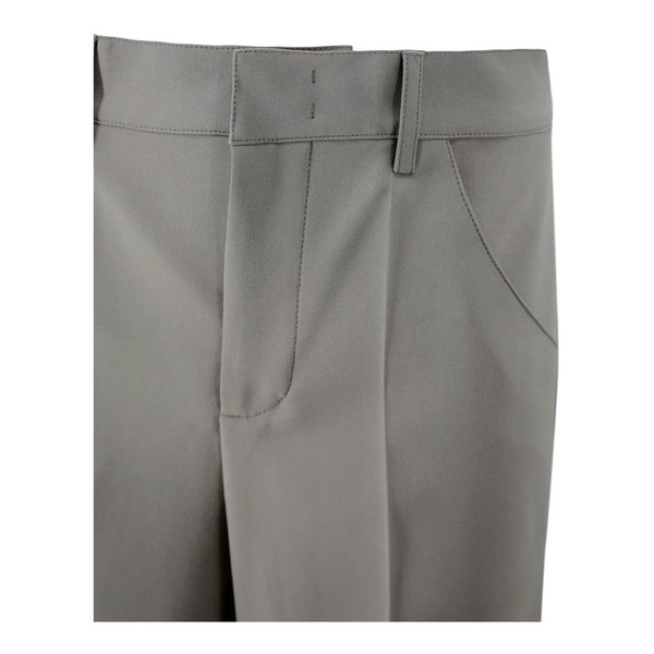 Grey Palazzo Trousers with Wide Leg