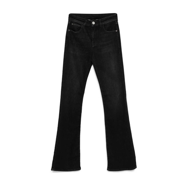 Black Flared Denim Jeans