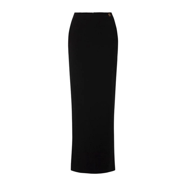 Long Black Skirt with Side Slit