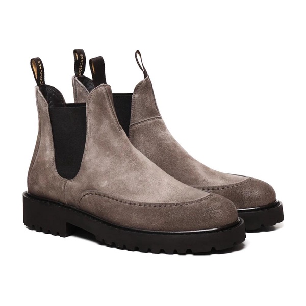 Brown Suede Chelsea Ankle Boots