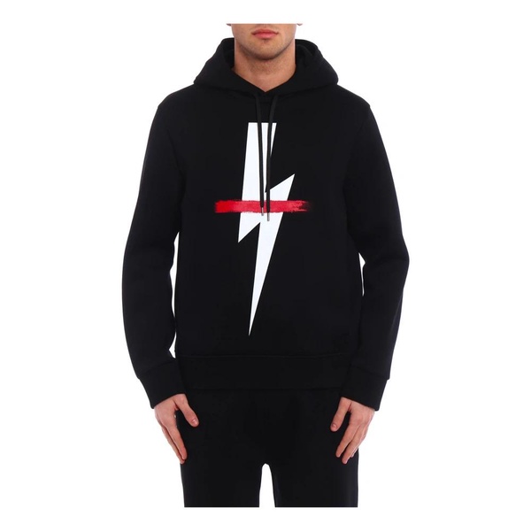 Neil Barrett Logo Hooded Sweatshirt