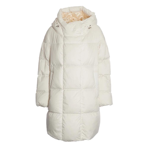 Rice Long Down Jacket with Hood