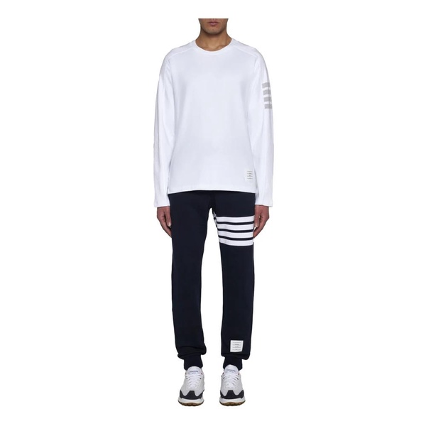 White Striped Long-Sleeve T-shirt