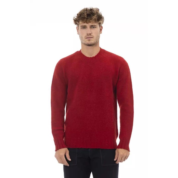 Red Wool Crewneck Sweater