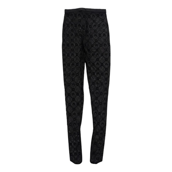 Monogram leggings in black