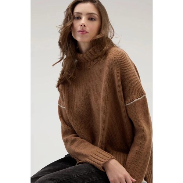 Pure Virgin Wool High Collar Turtleneck