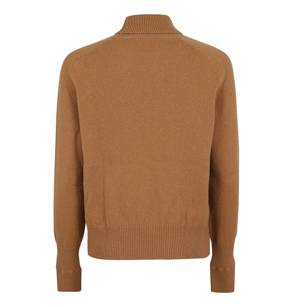 Tobacco Polo Neck Jumper