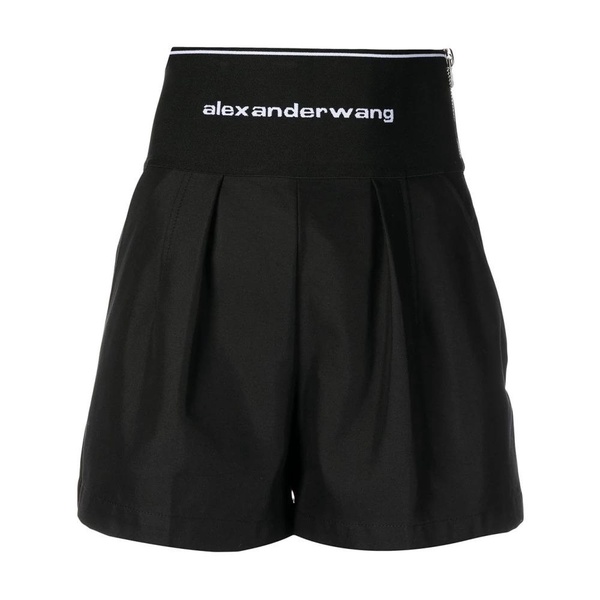 Black Logo Waistband Safari Shorts