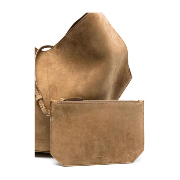 Brown Suede Tote Bag