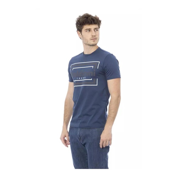 Mens Blue Printed T-Shirt