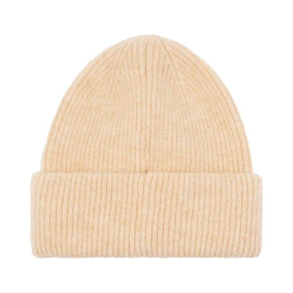 Fluffy Knit Beanie in Creme