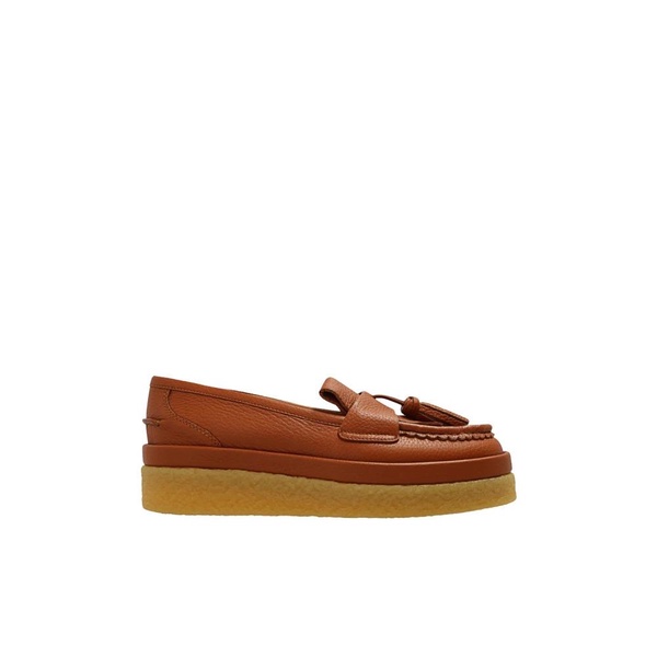 Jamie Loafers, Brown Platform Loafers