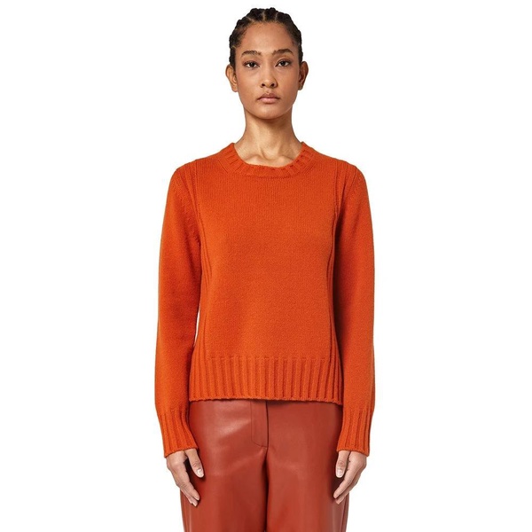 Cashmere Sweater with Ribbed Detail