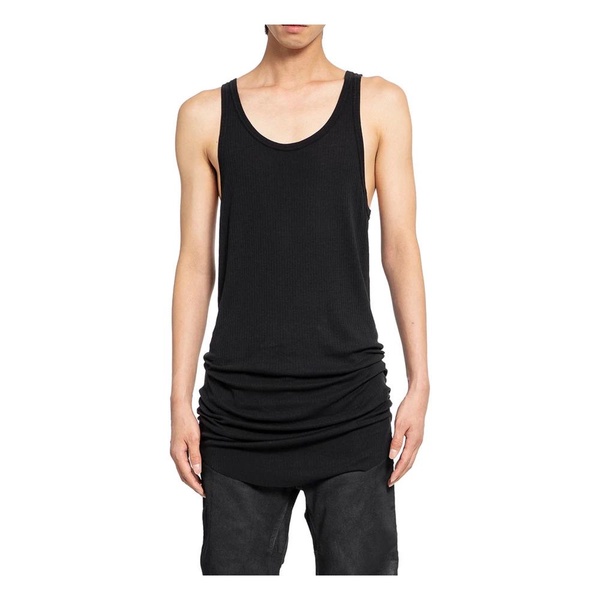 Black Scoop Neck Tank Top