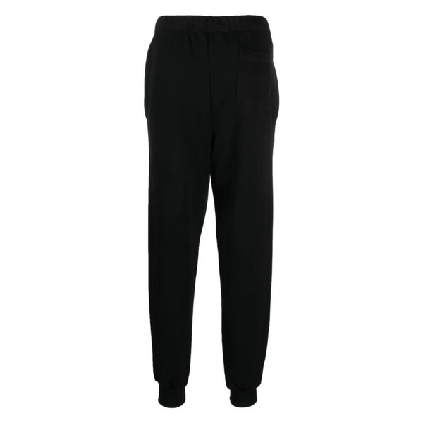 Black Logo-Print Track Pants