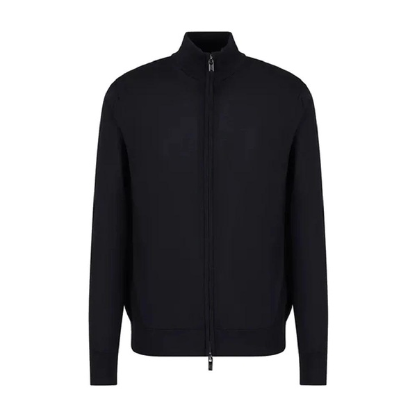 Black Zip-Through Dolcevita Sweater