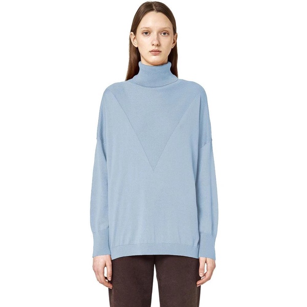 Silk Cashmere Intarsia Sweater