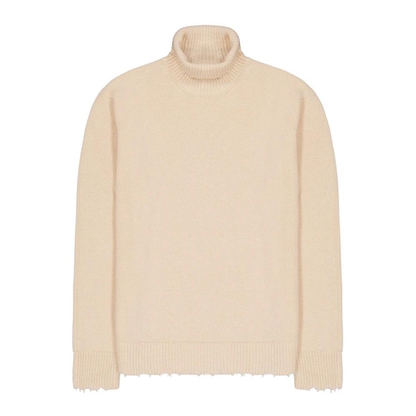 Comfy Turtleneck Sweater with Rips