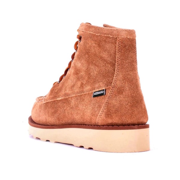 Suede Logo Boots Rubber Sole