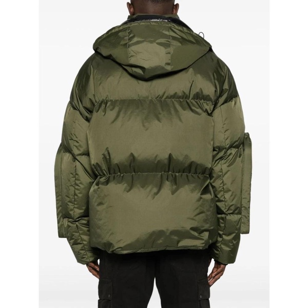 Green Padded Quilted Coat